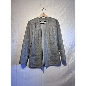 KoKo Knits of California Women’s Open Front Knit Blazer Jacket Gray